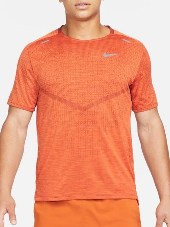 Nike | Shirts | Nike Advanced Tech Orange Short Sleeve Drifit Training ...
